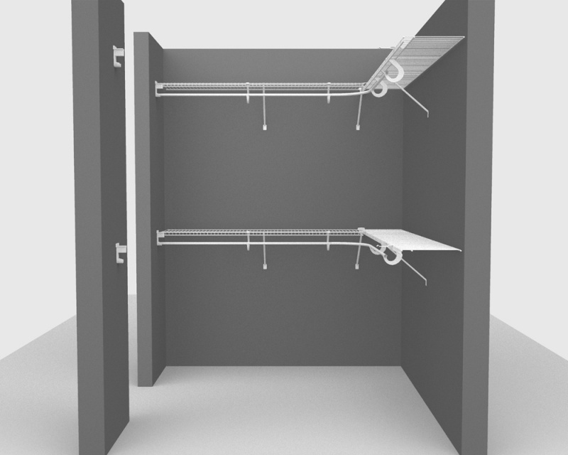 Fixed Mount Package 2 - All Purpose Shelving with SuperSlide up to 1.8m/ 6ft square